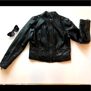 a.n.a. faux leather jacket. Good condition.